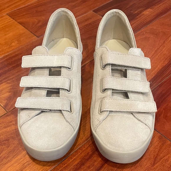 Freda Salvador Shoes - Freda Salvador Libby D'Orsay Stucco Suede Sneakers, Size 8